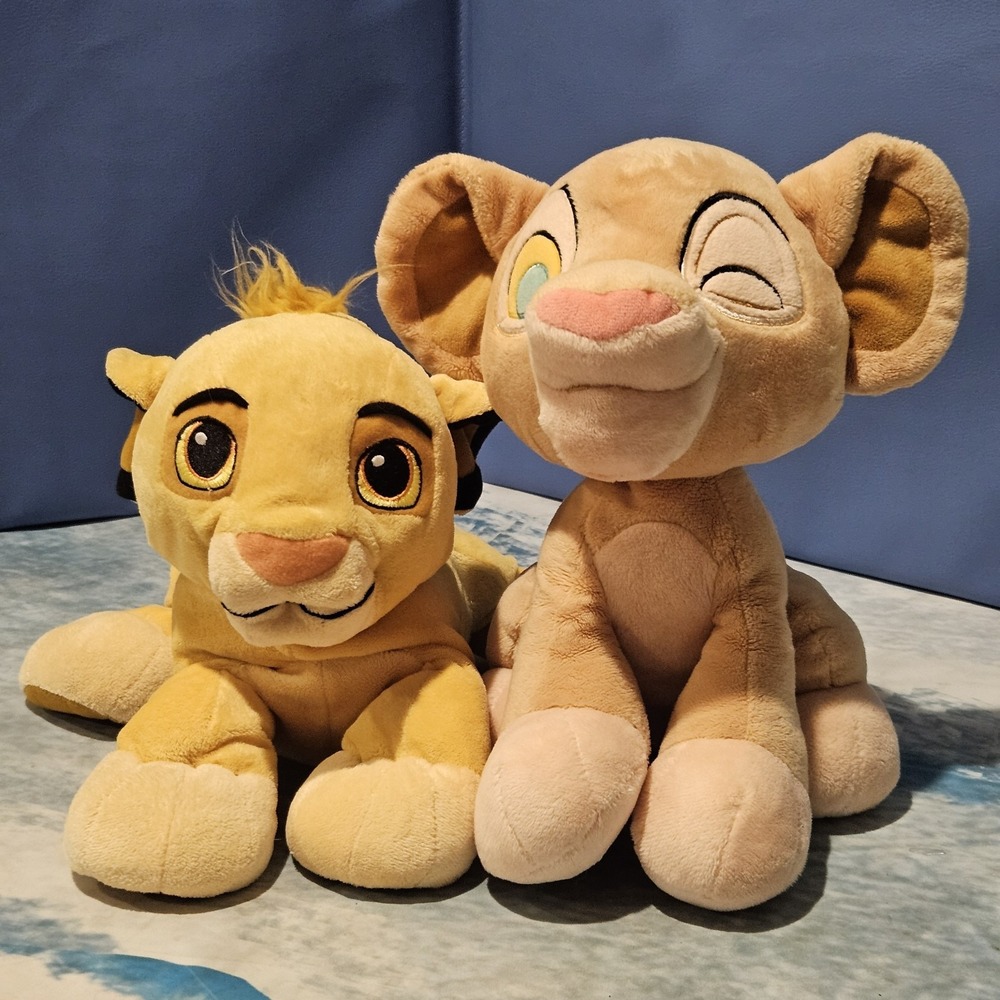 Disney Store Lion King Simba Nala Plush Set 30th Anniversary
